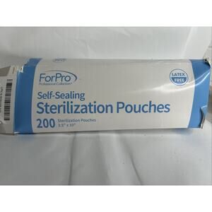 ForPro 3.5" x 10" Self-Sealing Sterilization Pouches 200 Pouches Box Damage